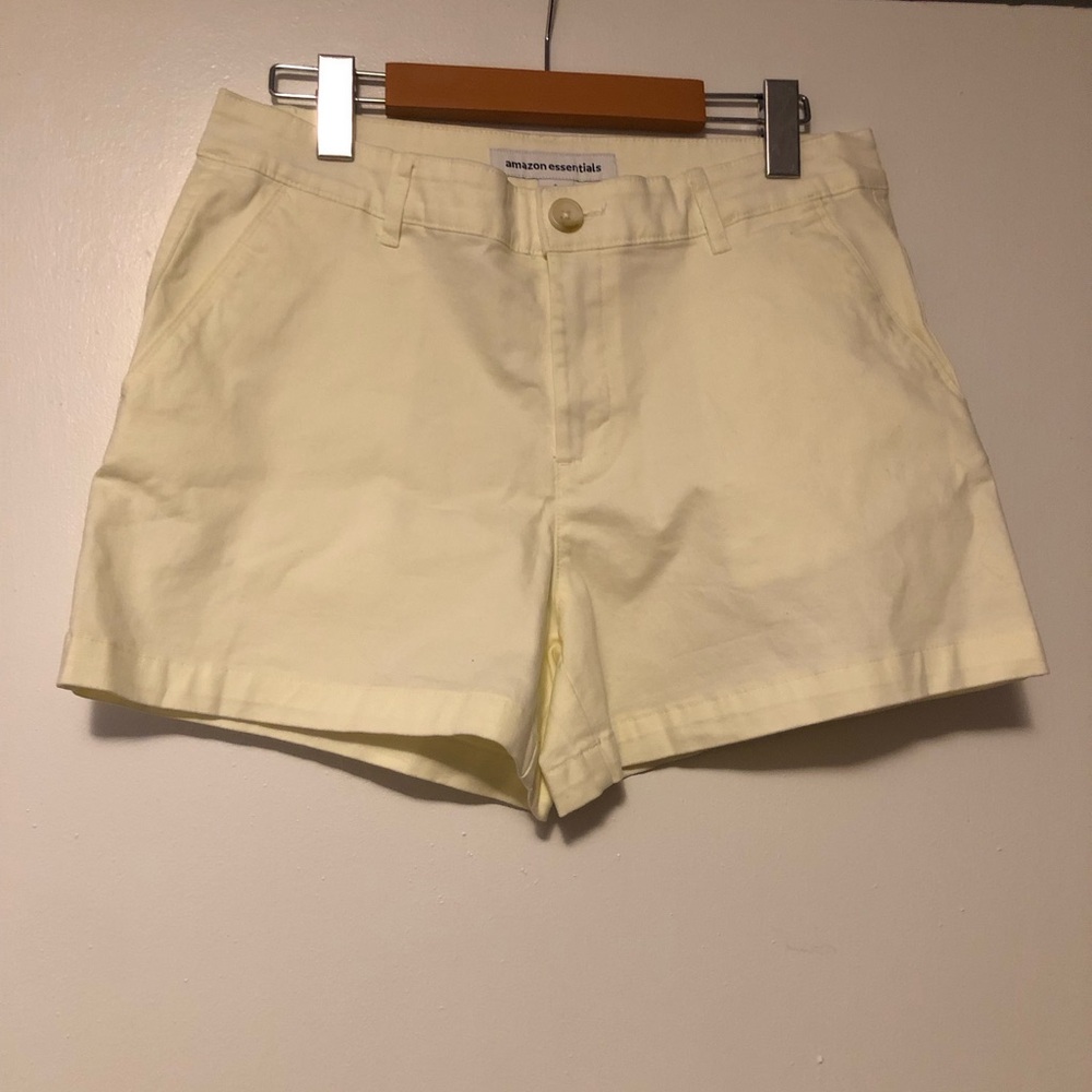 NWOT-  Pale Yellow High-Waist Women's Shorts